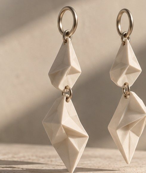 Earrings from the Objects line